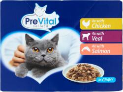 PreVital teljes értékű állateledel felnőtt macskák számára szószban 12 x 100 g