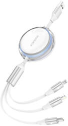 FONENG X113 3 az 1-ben kábel, 1.1m (fehér) (X113 white)