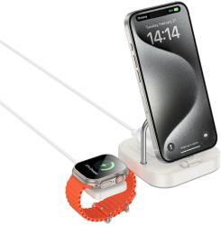 hoco. vezeték nélküli töltő 3 az 1-ben kompatibilis Apple Watch 3A 5W CQ16A tejfehér