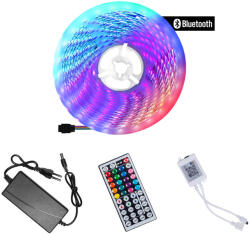 AGA LED fényfüzér Bluetooth RGB 5 m + táp, távirányító Aga MR8001 (K15386)