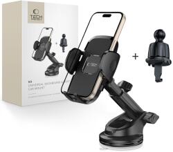 Tech-Protect V3 Univerzális Műszerfalra és Szellőzőre Erősíthető Autós Telefontartó Fekete
