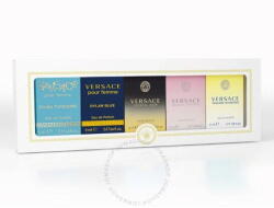 Versace Set Miniatur Versace Crystal Noir Apa de toaleta 5 ml + Dylan Turquoise Apa de toaleta 5 ml + Yellow Diamond Apa de toaleta 5 ml + Bright Crystal 5 ml + Pour Femme Dylan Blue Parfum 5 ml