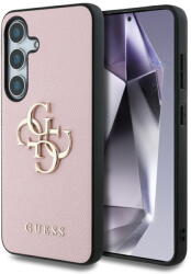 GUESS Husa Husa pentru Samsung Galaxy S25 Plus - Guess Hardcase 4G Grained Big and Classic Logo (GUHCS25MPGT4MBP) - Pink (KF2345831) - vexio