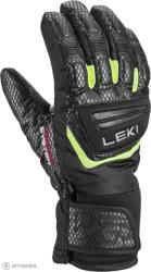 LEKI WCR Team 3D Junior gyerekkesztyű, fekete-jeges citrom (5.0)