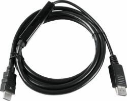 V7 Displayport 1.4 apa - HDMI 2.1 apa Kábel 2m - Fekete (V7DP14HDMI21-2M-BLK)