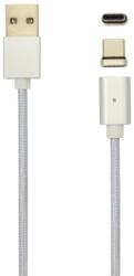 SBOX Кабел sbox magnetic typec, от usb c(м) към usb c(м), магнитен, 1м, сив (magnetic-typec)