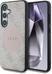 GUESS Husa Husa pentru Samsung Galaxy S25 - Guess 4G Circle Classic Logo MagSafe (GUHMS25SP4PGRSGP) - Pink (KF2345861) - pcone