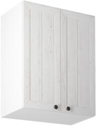 TEMPO KONDELA Felsőszekrény G60, fehér/sosna andersen, PROVANCE - sprintbutor