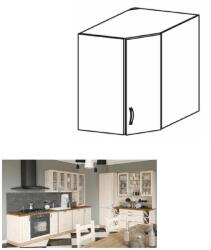 TEMPO KONDELA Felső sarokszekrény, fehér/sosna északi, ROYAL G60N - sprintbutor