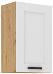 TEMPO KONDELA Felső szekrény, fehér/artisan tölgy, LULA 45 G-72 1F - sprintbutor