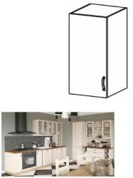 TEMPO KONDELA Felsőszekrény, fehér/sosna északi, balos, ROYAL G30 - sprintbutor