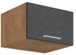 TEMPO KONDELA Felsőszekrény, tölgy lancelot/szürke matt, VEGA 60 NAGU-36 1F - sprintbutor