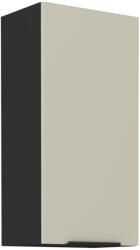 TEMPO KONDELA Felső szekrény, cashmere/fekete, ARAKA 45 G-90 1F - sprintbutor