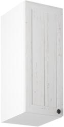 TEMPO KONDELA Felsőszekrény G30, balos, fehér/sosna andersen, PROVANCE - sprintbutor - 30 900 Ft