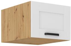 TEMPO KONDELA Felső szekrény, fehér/artisan tölgy, LULA 50 NAGU-36 1F - sprintbutor