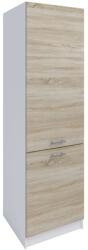 TEMPO KONDELA élelmiszer szekrény, tölgy sonoma/fehér, balos, FABIANA S - 60/210 - sprintbutor