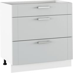 TEMPO KONDELA Alsó szekrény, világosszürke/fehér, JULIA TYP 61 - sprintbutor