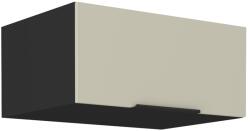 TEMPO KONDELA Felső szekrény, cashmere/fekete, ARAKA 80 NAGU-36 1F