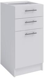 TEMPO KONDELA kombinált alsószekrény, fehér, FABIANA S-40SZ2 - sprintbutor