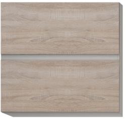 TEMPO KONDELA Felsőszekrény két ajtóval, tölgy sonoma, LINE G60 U - sprintbutor