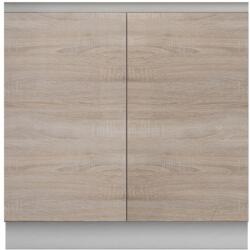 TEMPO KONDELA Kétajtós alsószekrény, tölgy sonoma, LINE - sprintbutor