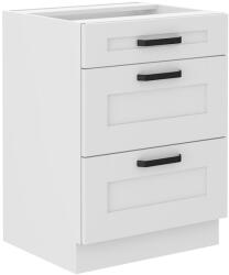 TEMPO KONDELA Alsó szekrény, fehér, LULA 60 D 3S BB