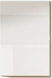 TEMPO KONDELA Felsőszekrény, fehér magas fényű HG, jobbos, LINE - sprintbutor