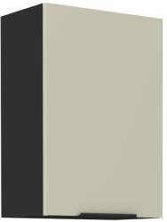 TEMPO KONDELA Felső szekrény, cashmere/fekete, ARAKA 50 G-72 1F - sprintbutor