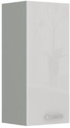 TEMPO KONDELA Felsőszekrény, fehér magasfényű, PRADO 30 G-72 - sprintbutor - 29 600 Ft