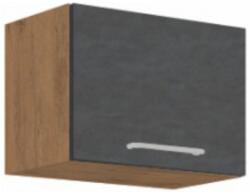 TEMPO KONDELA Felsőszekrény, tölgy lancelot/szürke matt, VEGA 50 GU-36 1F - sprintbutor