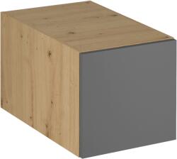 TEMPO KONDELA Felső szekrény, artisan tölgy/szürke matt, LANGEN N40 - sprintbutor