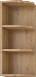 TEMPO KONDELA Felső nyitott szekrény, artisan tölgy, MONRO 30 G-72 ZAK - sprintbutor