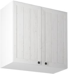 TEMPO KONDELA Felsőszekrény G80, fehér/sosna andersen, PROVANCE - sprintbutor