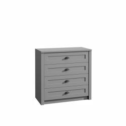 TEMPO KONDELA Komód, szürke, PROVANCE K4 - sprintbutor