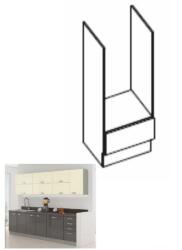 TEMPO KONDELA alsószekrény, szürke magas fényezéssel, PRADO 60 DG BB - sprintbutor