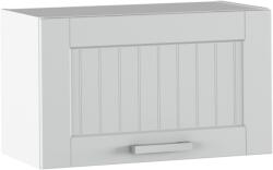 TEMPO KONDELA Felső szekrény, világosszürke/fehér, JULIA TYP 9