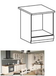 TEMPO KONDELA Alsószekrény tűzhelyre, fehér/északi sosna, ROYAL D60ZK - sprintbutor