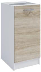 TEMPO KONDELA alsószekrény, tölgy sonoma/fehér, FABIANA S - 40 - sprintbutor