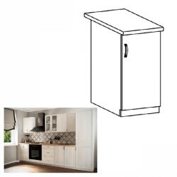 TEMPO KONDELA Alsószekrény D30, jobbos, fehér/sosna Andersen, SICILIA - sprintbutor