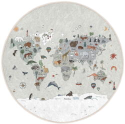 Mila Home Детско килимче за игра подходящо за пране ø150 cm Big World - Mila Home (HKC-YuvHali-431-150x150)