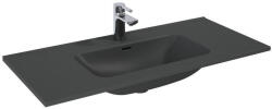 AREZZO design Skappa beépíthető kerámia mosdó 100 cm csaplyukkal, matt antracit AR-146071 (AR-146071)