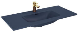 AREZZO design Skappa beépíthető kerámia mosdó 100 cm csaplyukkal, matt kék AR-146069 (AR-146069)