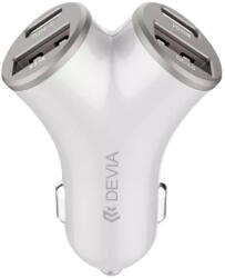 DEVIA 2x USB-A + 2x USB-C Fast Charger PD QC3.0 48W Argintiu (DVIASM48WA) - pcone