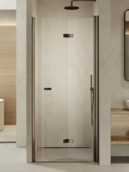 NEW TRENDY New Soleo Gunmetal Brushed zuhanyajtók 100 cm összecsukható grafit csiszolt/átlátszó üveg D-0545A (D0545A)