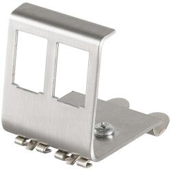 LogiLink Keystone DIN-Rail Adapter for 2 RJ45 Modules, metal (MP0052)