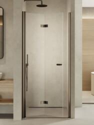 NEW TRENDY New Soleo Gunmetal Brushed zuhanyajtók 120 cm összecsukható grafit csiszolt/átlátszó üveg D-0546A (D0546A)