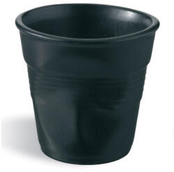 Revol Cană FROISSÉS 180 ml, negru satinat, porțelan, REVOL (RV002114)
