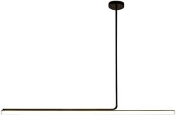 Toolight Szerszámlámpa, LED mennyezeti lámpa 120cm, 14W, APP1659-CP, fekete, OSW-06990 (OSW-06990)