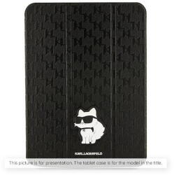 KARL LAGERFELD Husa pentru iPad Pro 11 (2024) - Karl Lagerfeld Saffiano Magnetic Karl &Choupette (KLFC11PM24SAKCK) - Black