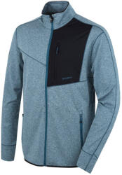 Husky férfi cipzáras kapucnis pulóver Ane M, sötét türkizkék